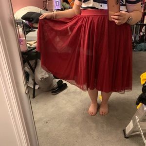 Red torrid skirt